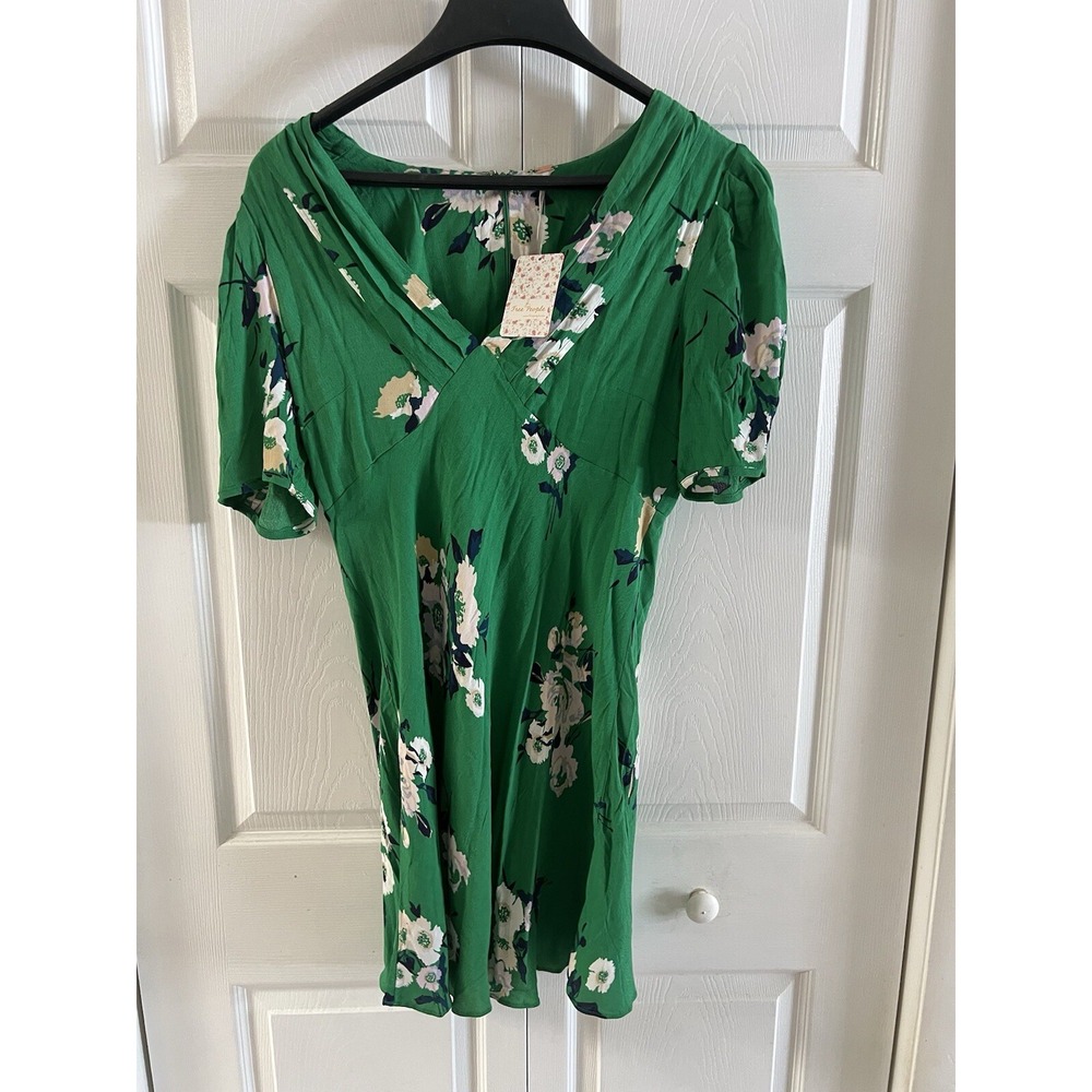 Free People Green Floral Mini Dress - Picture 5 of 11